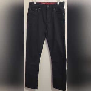 Levi's Youth Slim Flex Stretch Black Jeans Size 16